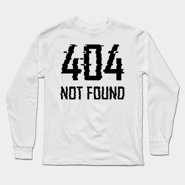 error 404 Long Sleeve T-Shirt by Yurii